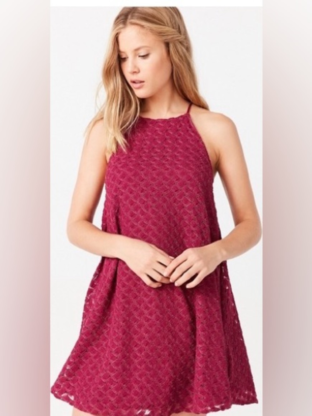 URBAN OUTFITTERS Kimchi Blue Lace Mini Dress in Large